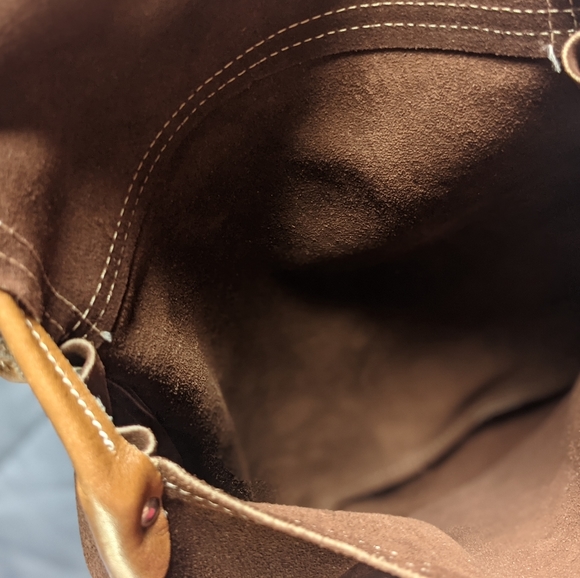 Brown Suede Sachel - Picture 2 of 7